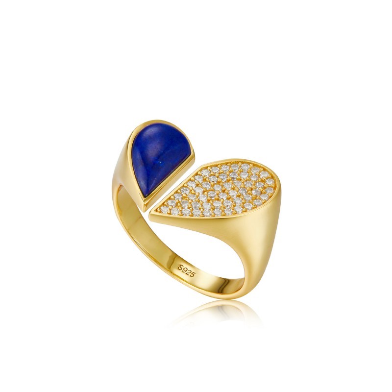 anillos plata dorada